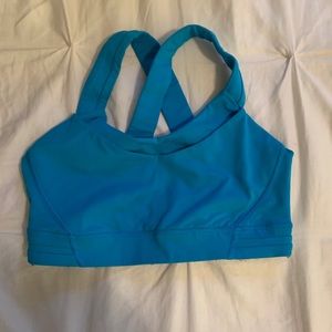 BLUE LULULEMON SPORTS BRA
